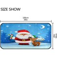 thumbnail image 3 of Coolnut Kitchen Rugs,Cute Santa Non Slip Washable Cushioned Carpets Polyester AntiFatigue Comfort Porch Floor Mat Christmas Decoration 39×20 in, 3 of 6