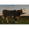 thumbnail image 2 of Rosa Bonheur 14x11 Gold Ornate Wood Frame and Double Matted Museum Art Print Titled - King of the Herd, 2 of 4