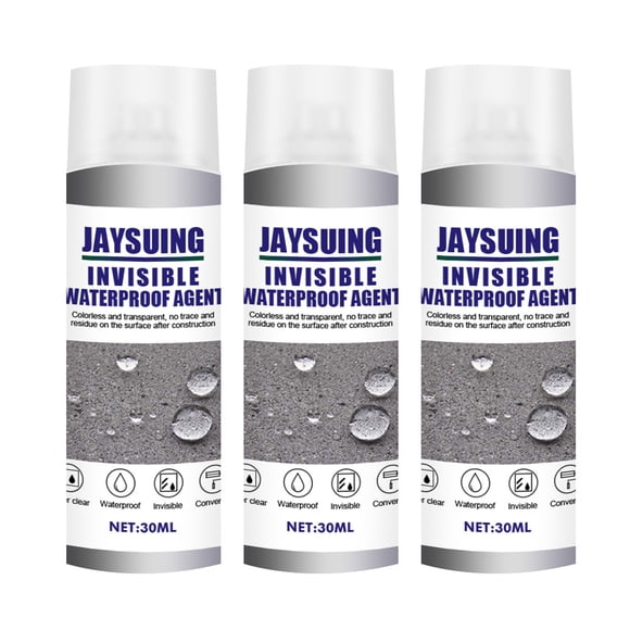 Zootealy 3PCS 30ml Waterproofing Agent Strong Bonding Spray Adhesive Sealant Roof Exterior Wall Toilet Transparent Spray Glue