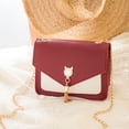 thumbnail image 1 of Bolso bandolera de cuero Pu Colcomx rojo, tarjetero, embrague de hombro para mujer, 180x60x160mm, 1 of 8