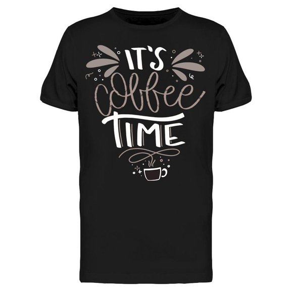 It's Coffee Time Doodle Tee Men's -Image by Shutterstock