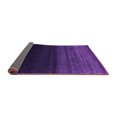 thumbnail image 2 of Ahgly Company Indoor Round Abstract Purple Contemporary Area Rugs, 4' Round, 2 of 4