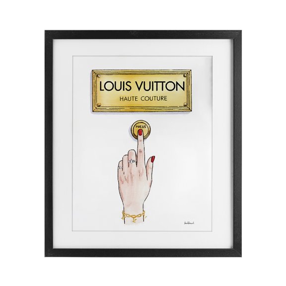 Stupell Industries Contemporary Luxury Fashion Button Black Framed Print Under Glass, 13 x 16, by Amanda Greenwood