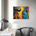 thumbnail image 4 of Orinice Parrot Branch Colorful Fine Art Aesthetic Poster & Print Wall Painting for Classroom Kitchen Office Farmhouse Bathroom Room Decor Pictures Wall Art Painting Canvas Wall Art Canvas, 4 of 6