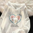 thumbnail image 4 of Sanrio Cinnamoroll Anime Kawaii Autumn Winter Hooded Sweatshirt Cute Cartoon Fashion Versatile Popular Loose Jacket Top Gift, 4 of 17