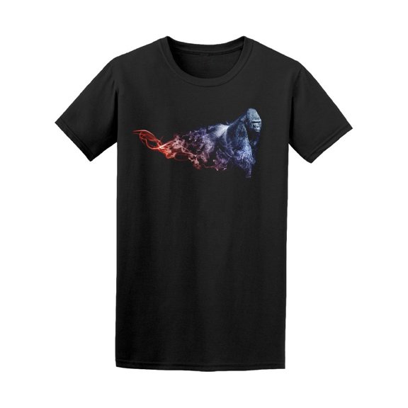 Walking Gorilla Smoke Art Tee Men's -Image by Shutterstock