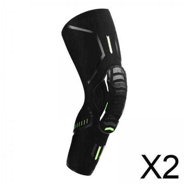 2x Rodillera Deportiva Rodillera Acolchada Con Absorción De Impactos Para Boxeo Ciclismo Fútbol M Negro