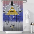 thumbnail image 3 of Bill Cipher Shower Curtain Cartoon Anime for Boys Grils Gift 48x72Inch（122x183cm）, 3 of 7