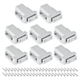 thumbnail image 1 of Unique Bargains 8 Set ABS Automatic Spring Loaded Push to Open Door Catch Touch Lock, Grey, 1 of 6