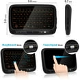 thumbnail image 2 of 2.4Ghz Mini Wireless Keyboard Touchpad Combination, with 3-level Backlight Rechargeable Full-screen Remote Control, Suitable for Android TV Box, Projector, IPTV, HTPC, PC, Laptop, 2 of 10