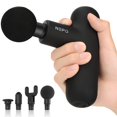 thumbnail image 1 of Pistola de Masaje NEPQ Negro de Tejido Profundo Recargable con 4 Cabezales, 1 of 8
