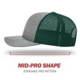 thumbnail image 3 of Richardson Heather Grey/ Dark Green 4332 Osfm, 3 of 7