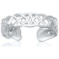 thumbnail image 1 of 14k White Gold Toe Ring in a Celtic Knot Style, 1 of 2
