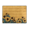 thumbnail image 2 of Area Rug Indoor 80"x58"in Non-Slip Wear Resistant Floor Mats Soft Large Carpets for Living Room Bedroom Home Decor Bright Colors Sunflowers, 2 of 7