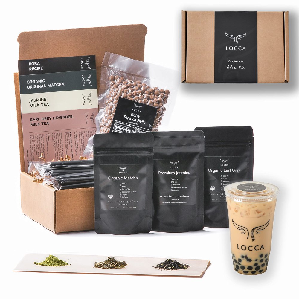 Locca Boba Tea Kit 24+ Bubble Teas Premium Daily Joy Kit Organic