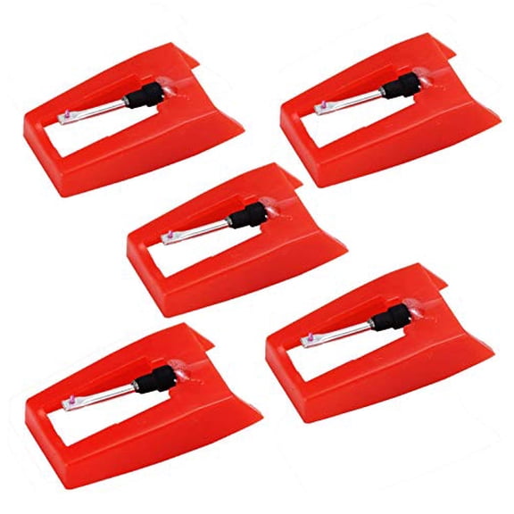 Record Player Needles Replacement,5 Pack Turntable Record Player Needle for Crosley Victrola Jenson Sylvania Vinyl LP Phonograph Record Players