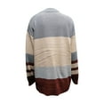 thumbnail image 5 of IROINNID Reduced Womens Sweater Round Neckline Pullover Sweater Color Block Leisure Mid-Length Long Sleeve Knitting Sweatshirt Tops Blouse Matching Sweater, 5 of 7