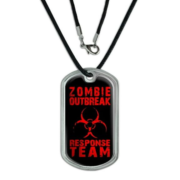Zombie Outbreak Response Team Red Dog Tag