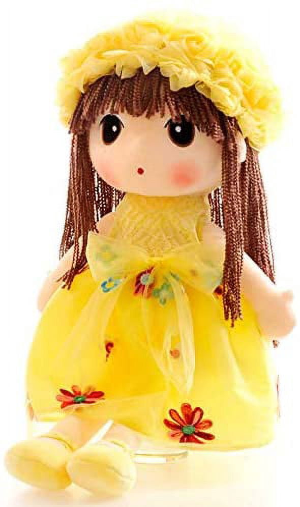 Tvoip 18-Inch Princess Plush Doll With Tulle Skirt - Soft Pink Doll For Girls, Gift Idea (Pink)