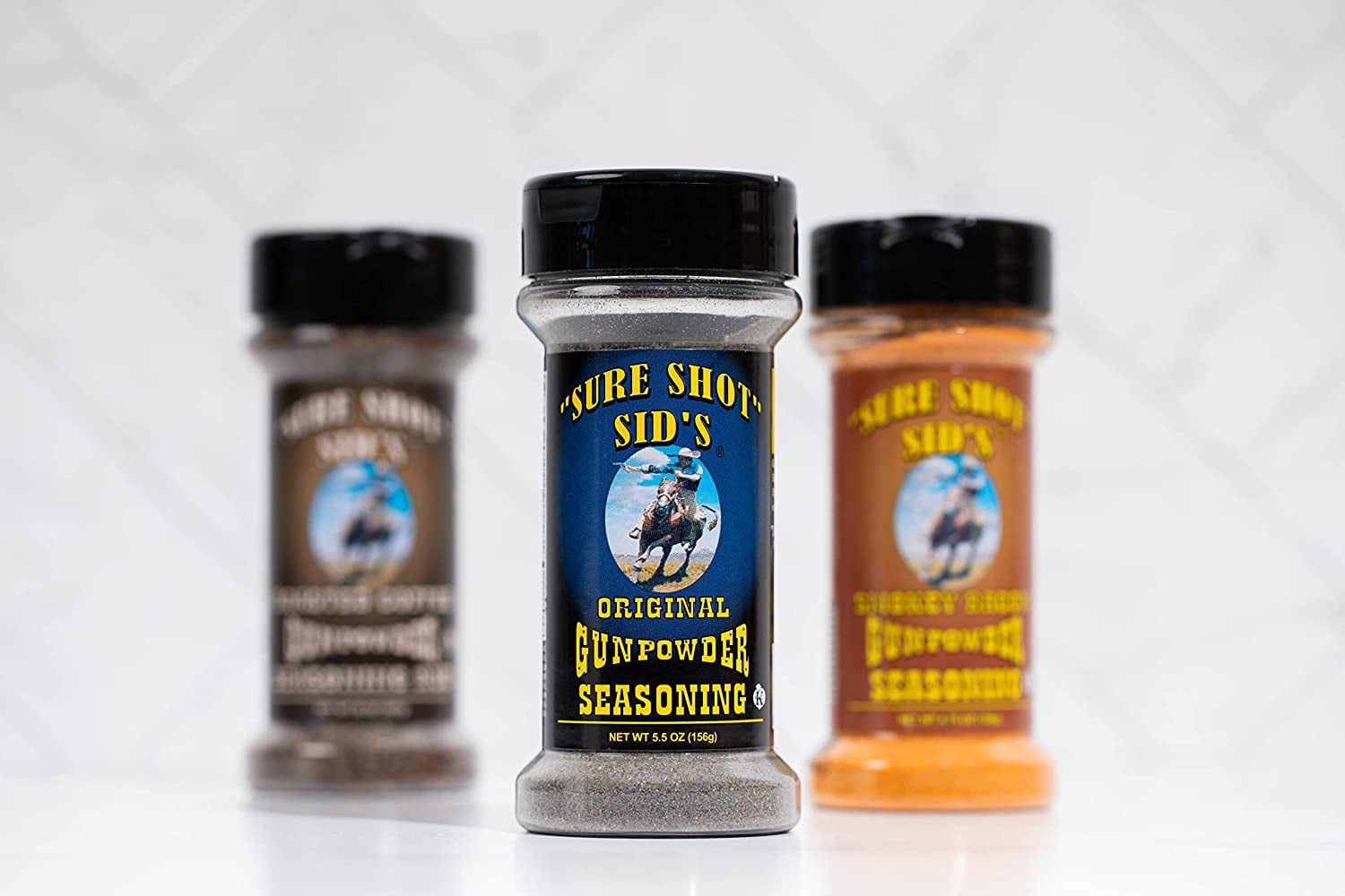 Sure Shot Sid’s Gunpowder Seasoning - Famous Bbq Rub Powder Grill Seasoning for Beef, Steak Meat, - All-Purpose Seasoning Blend Dry Rub for Grilling