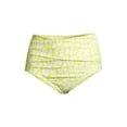 thumbnail image 4 of Calvin Klein YELLOW Leopard-Print High-Waist Wrap Bikini Swim Bottom, US X-Large, 4 of 4