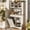 White, variant on AHB 26 Gallon Tilt Out Trash Cabinet with Pantry Storage, Freestanding Kitchen Storage Organizer with Shelves, 39"L x 13.35"W x 72"H, Black