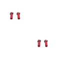 thumbnail image 4 of Vogacara 2 piezas de componente de extremo de barra de acoplamiento RC coche positivo soporte de cabeza de bola de rosca inversa accesorio de Rojo 2piezas Vogacara  CBP327425, 4 of 6