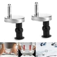 thumbnail image 1 of 2 Pack Quick Release Toilet Seat Hinges with Screws Kit for Seat Repair and Installation, 1 of 5