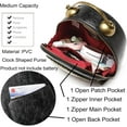 thumbnail image 5 of Baguery PVC Clock Shaped Crossbody Bag - Waterproof Adjustable Shoulder Purse for Women, 5 of 7