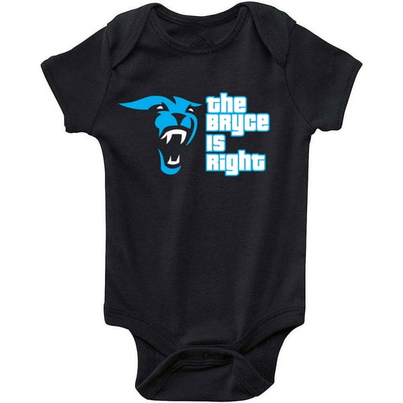 Bryce Young The Bryce Is Right Panthers Baby 1 Piece