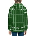 thumbnail image 6 of Naloa American Football Field1 Teenage Zipper Hoodie, Long Sleeve Zip Up Hoodies Casual Jackets Tops for 7-12 Years-Medium, 6 of 6