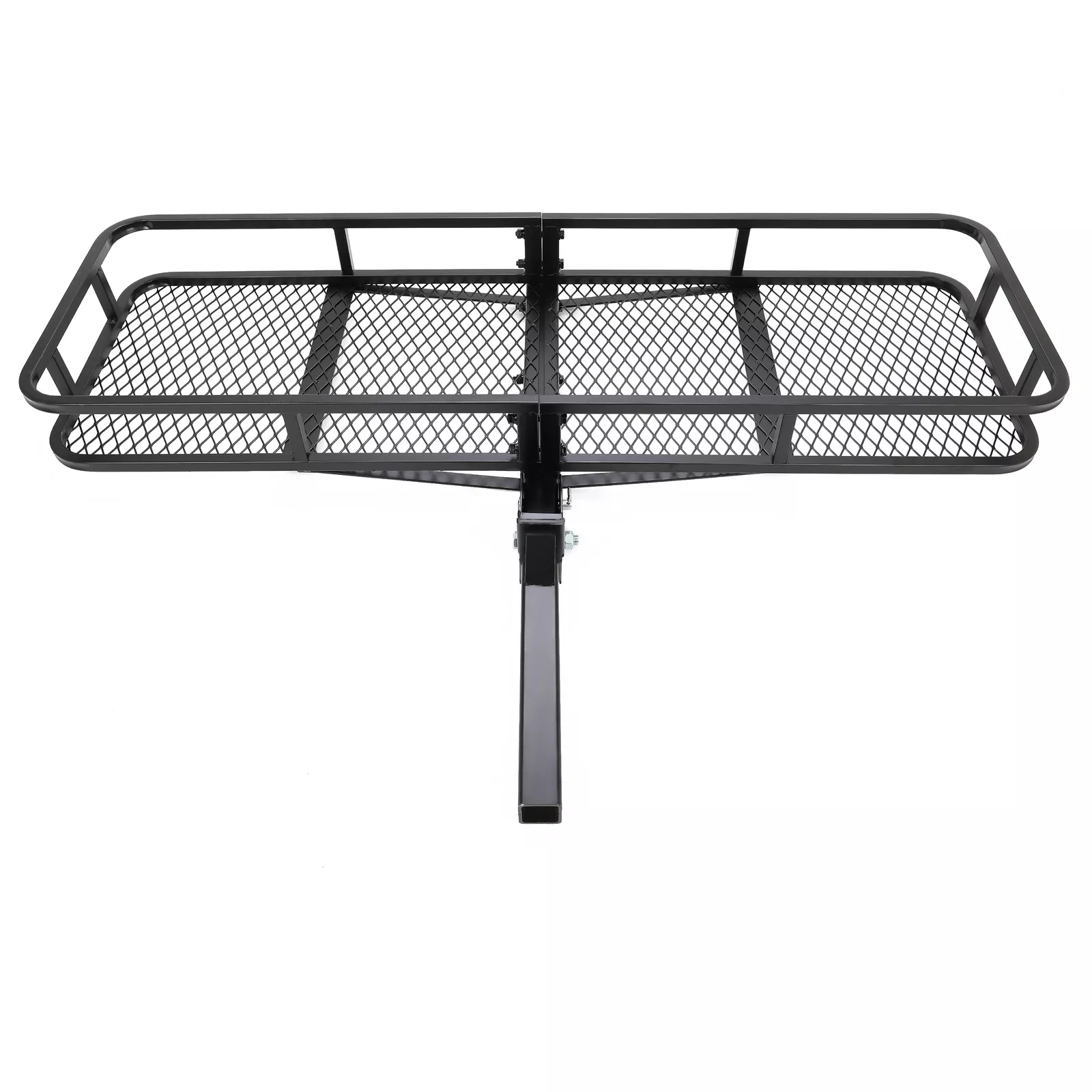 Kojem Hitch Cargo Carrier Rack 60"x21"x6" for 2"x2" Hitch Receiver Van SUV Truck Trailer 550lbs Folding Rear Luggage Basket Hitch Mount Cargo Rack