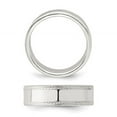thumbnail image 3 of Ladies or Mens Sterling Silver 6mm Edge Design Wedding Band Ring, 3 of 3