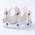 thumbnail image 2 of Corona de rey real para cosplay, accesorio de corona para fiesta navideña, corona de cumpleaños, disfraz para fiesta de graduación, tiara de príncipe heredero real ajustable, 2 of 5