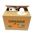 thumbnail image 3 of CNKOO Stealing Coin Cat Box Keep Your Valuables Safe A Gift For Kids  Orange White Cat, 3 of 5