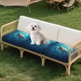 thumbnail image 4 of Xixirimido Couch Cushion Covers Sofa Covers Washable for Cushion Couch, 3Pcs Stretch Cushion Slipcover Furniture Protector with Elastic Bottom, Sea Turtle, 4 of 8