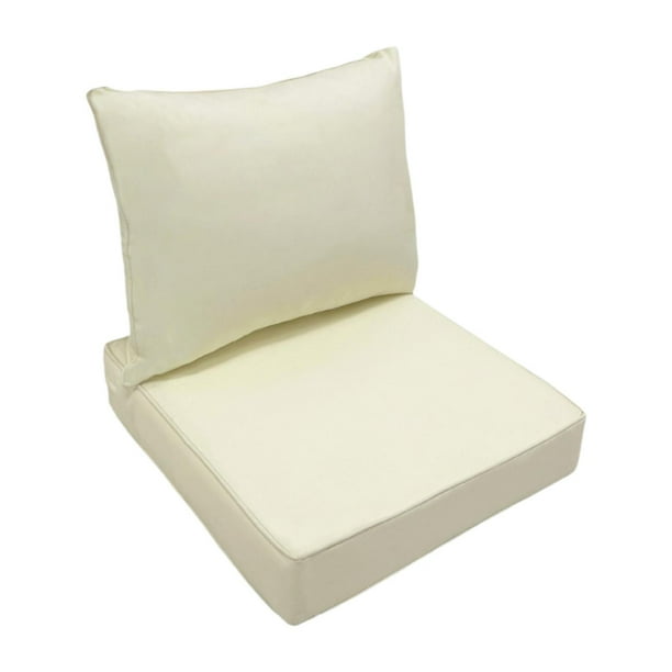 Juego de cojines de asiento profundos para exteriores, lámina de espuma de embalaje, espuma amortiguadora de uso general, 48 x 48 cm Blanco