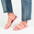 thumbnail image 5 of Journee Collection Womens Saphira Multi Strap Studded Jelly Sandal, 5 of 6