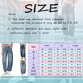 thumbnail image 7 of Cropped Barrel Jeans Womens Mid Rise Wide Leg Baggy Jeans Loose Ankle Denim Pants with Pockets Trendy Casual Y2K Pants, 7 of 7