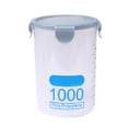 thumbnail image 1 of Contenedor De Almacenamiento De Alimentos De Plástico, Tarro De Comida Hermético De 1000ml, Organizador Seco De Cereales Apilable Con Tapa Para Cocina Casera, 1 of 8