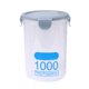 thumbnail image 1 of Contenedor De Almacenamiento De Alimentos De Plástico, Tarro De Comida Hermético De 1000ml, Organizador Seco De Cereales Apilable Con Tapa Para Cocina Casera, 1 of 8