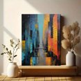 thumbnail image 6 of Abstract Cityscape Textured Canvas Print, for Living Room, Bedroom, Office, Study, Entryway Decor, 6 of 8