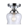 thumbnail image 1 of Golden Lighting 3610-Sf Clr Daphne 6" Wide Semi-Flush Ceiling Fixture - Chrome, 1 of 1