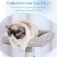 thumbnail image 4 of Cat Tree Tower, Scratching Posts with Cozy Condo, Padded Bed, Hammock, Plush Perch, Sisal Post and Ball for Indoor Kittens, 44.9 Inches, Light Gray MPJ009SW, 4 of 7