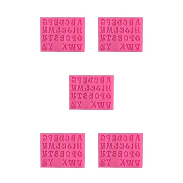 Yuarrent Suministros de moldes para fondant A-Z Letras en inglés Molde en relieve Molde de fundición de dulces para celebración Fabricación de Type2 NO2 Yuarrent CBP269304