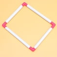 thumbnail image 3 of 1Pc Square Embroidery Frame Portable Cross Stitch Frame for Embroidery Quilting Needlepoint Random Color (Post-assembly Inner Diameter 25x30cm/9.8x11.8inch), 3 of 5