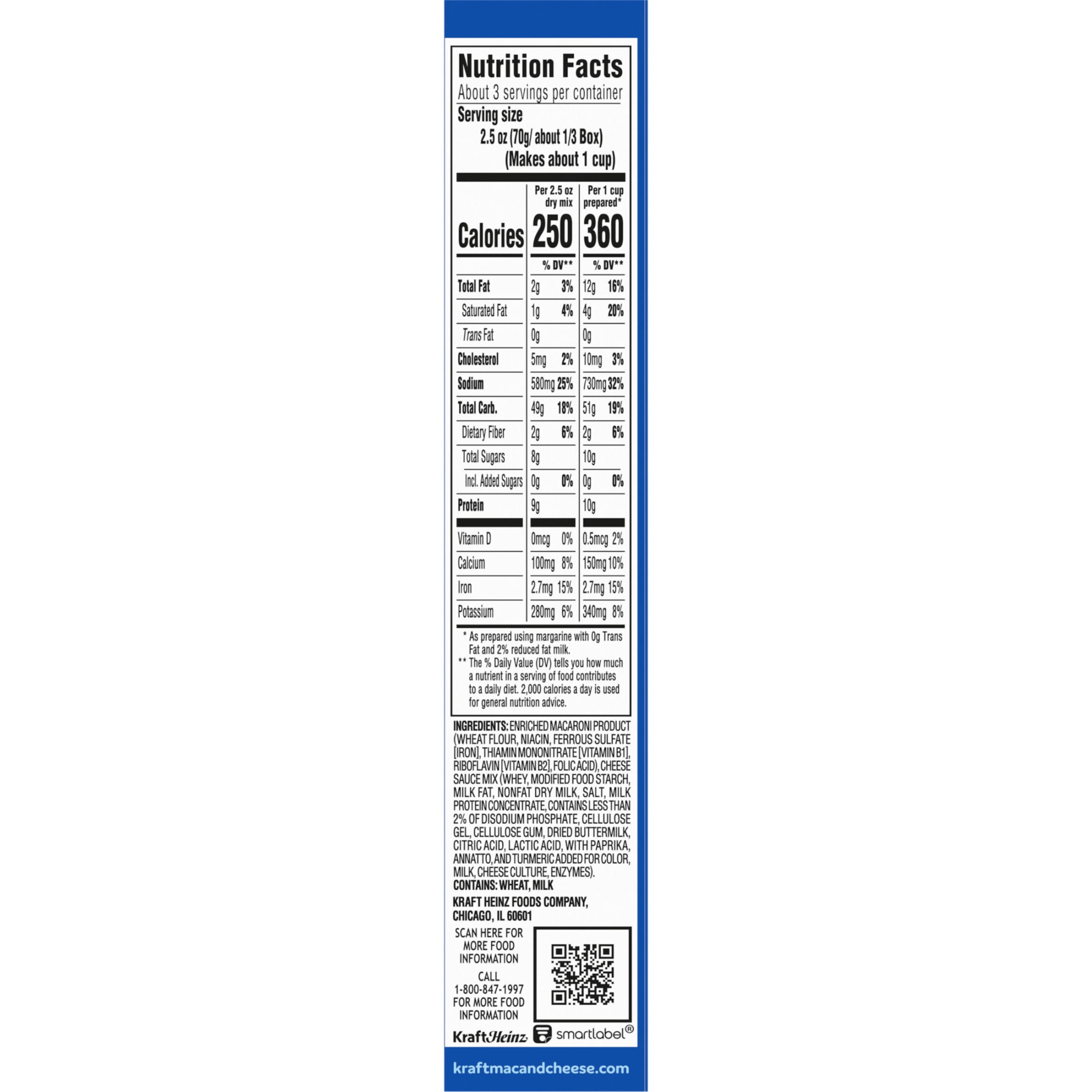 Kraft Mac and Cheese, 12 Boxes, for Easy Dinner or Dinner Sides, Thick 'n Creamy, No Artificial Flavors, Preservatives or Dyes, 7.25 oz