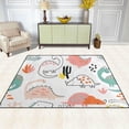 thumbnail image 3 of Coolnut Cute Dinosaurs Area Rug, 4'x5' Pet & Child Friendly Carpet for Living Room Bedroom Dining Room,Indoor Outdoor Soft Rug Washable Non Slip Comfortable Area Rug, 3 of 6