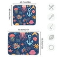 thumbnail image 4 of Yayeee Dish Drying Mat for Kitchen Counter 16"x18" Microfiber Absorbent Pad, Pink Jellyfish, 4 of 7