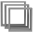 thumbnail image 5 of vidaXL Scandinavian 3.9" x 11.8" Gray Floating Shelves 3 Count, 5 of 10